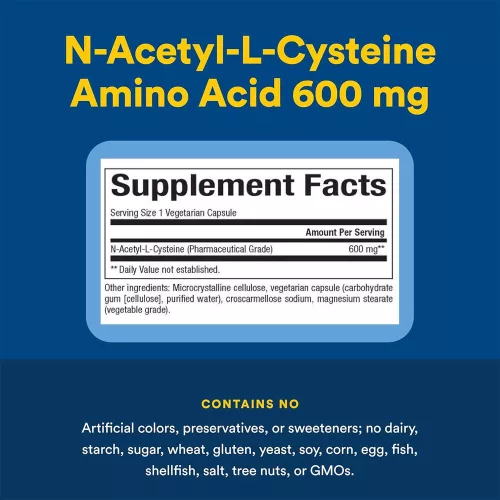 Natural Factors N-Acetyl-L-Cysteine (NAC) 600 mg 180 Kapszula
