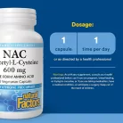 Natural Factors N-Acetyl-L-Cysteine (NAC) 600 mg 180 Kapszula
