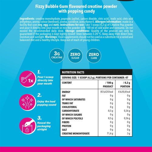 Nanosupps Creatine Pop - Kreatin Pop 200 g