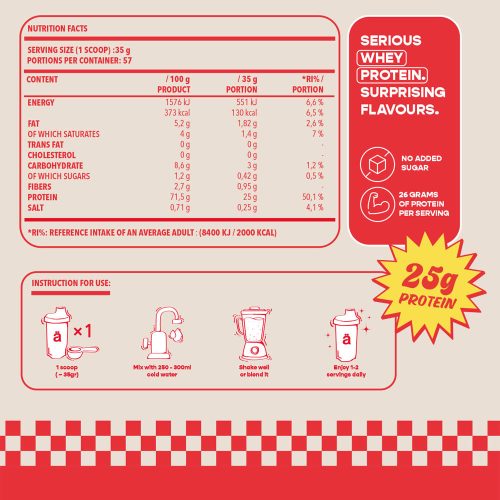 Nanosupps Whey Protein - Tejsavófehérje 2000 g