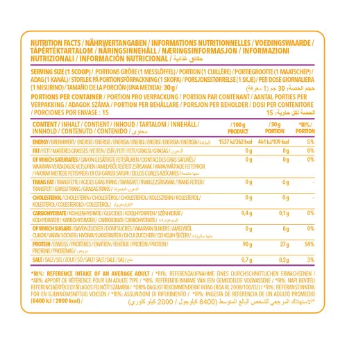 Nanosupps Protein Water - Marhafehérje Izolátum 450 g