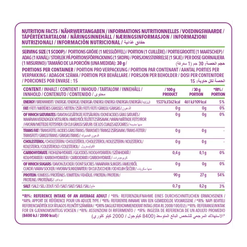 Nanosupps Protein Water - Marhafehérje Izolátum 450 g