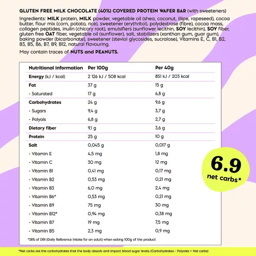 Nick's Vaníliás Ostyás Proteinszelet 40 g