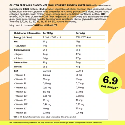 Nick's Narancsos Ostyás Proteinszelet 40 g