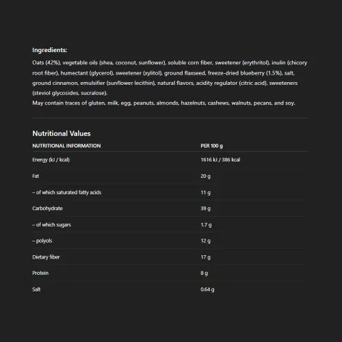 Nick's Zabszelet Fahéjas-Áfonyás 35 g