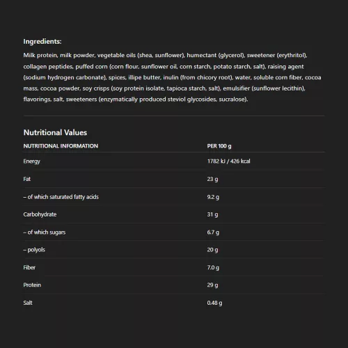 Nick's Choco Crush Proteinszelet 50 g