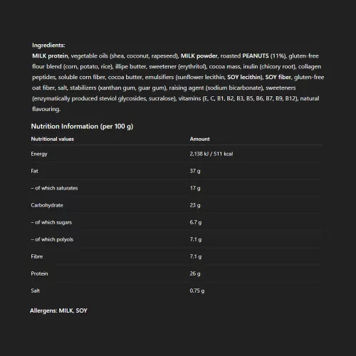 Nick's Mogyoróvajas Ostyás Proteinszelet 40 g