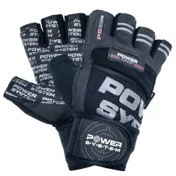 Power System Gloves Power Grip - Edzőkesztyű Fekete