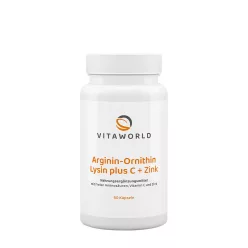   Vitaworld Arginin-Ornitin-Lizin + C-vitamin + Cink 60 Kapszula