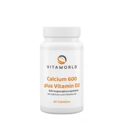 Vitaworld Kalcium 600 + D3-vitamin 60 Tabletta