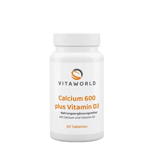 Vitaworld Kalcium 600 + D3-vitamin 60 Tabletta