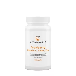   Vitaworld Tőzegáfonya C-vitaminnal + szelén + cink 60 Kapszula