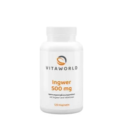 Vitaworld Gyömbér 500 mg 120 Kapszula