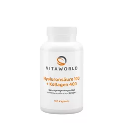 Vitaworld Hialuronsav 100 + Kollagén 400 120 Kapszula
