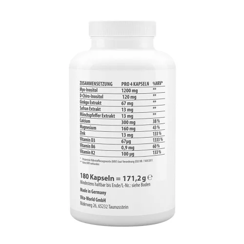 Vitaworld Inozitol Kompex 180 Kapszula