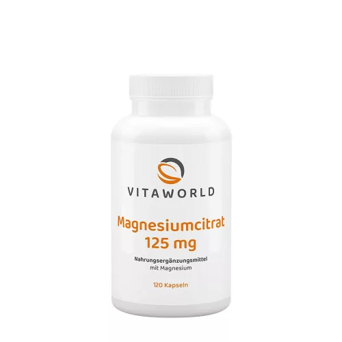 Vitaworld Magnesium-Citrát 125 mg 120 Kapszula