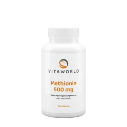Vitaworld Methionine 500 mg - Metionin 500 mg 120 Kapszula