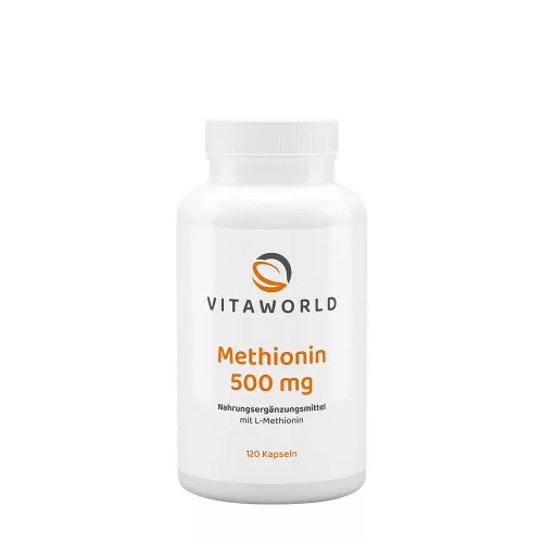 Vitaworld Methionine 500 mg - Metionin 500 mg 120 Kapszula