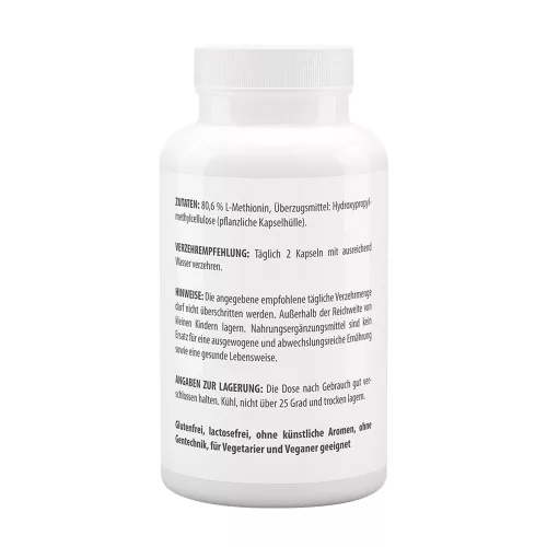 Vitaworld Methionine 500 mg - Metionin 500 mg 120 Kapszula