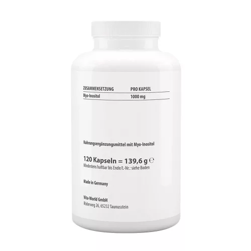 Vitaworld Myo-inozitol 1000 mg 120 Kapszula
