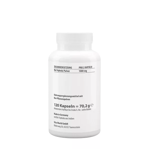 Vitaworld Organic Bio Triphala 500 mg 120 Kapszula