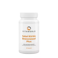   Vitaworld Sabal Pumpkin Nettle Plus - Fűrészpálma–Tökmag–Csalán Plusz 60 Kapszula