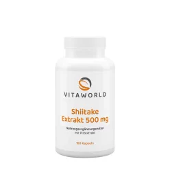 Vitaworld Shiitake Kivonat 500 mg 100 Kapszula