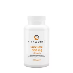 Vitaworld Turmeric 500 mg - Kurkuma 500 mg 120 Kapszula