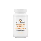 Vitaworld Vitamin D3 2000 NE + K2 MK7 200 mcg 120 Tabletta
