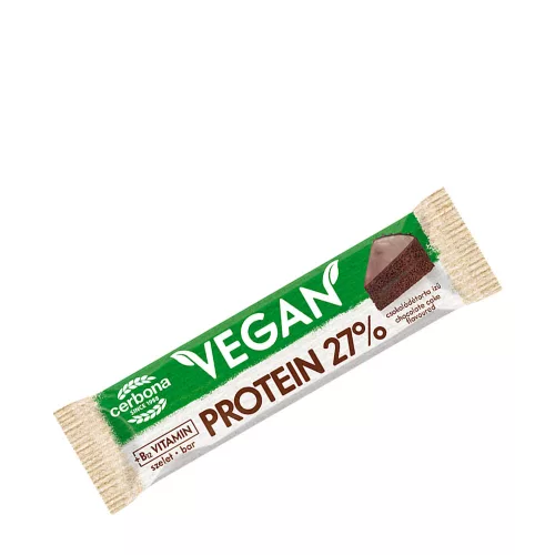 Cerbona Vegán Csokoládétorta Ízű Protein Szelet 40 g