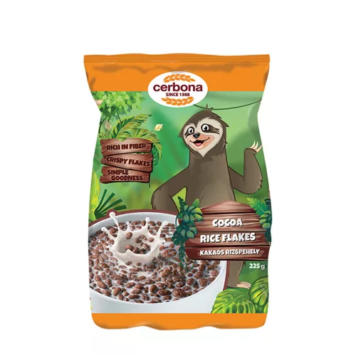 Cerbona Kakaós Rizspehely 225 g