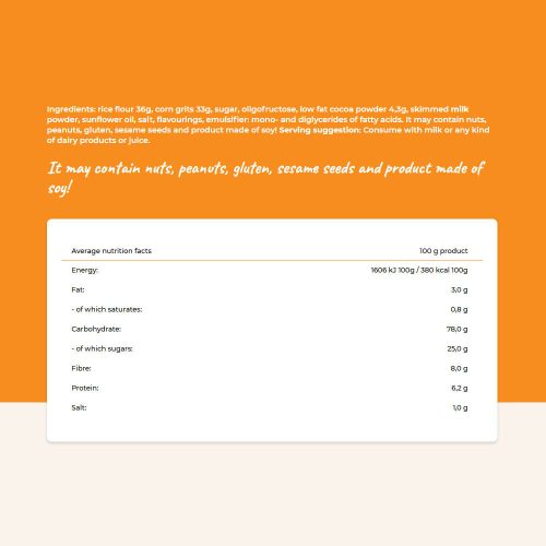 Cerbona Kakaós Rizspehely 225 g