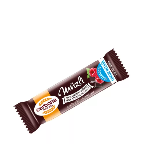 Cerbona Étcsokoládés-Málnás Müzliszelet 20 g