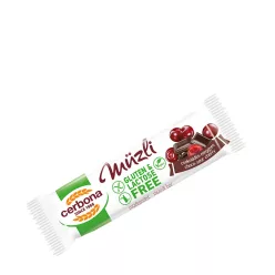 Cerbona Gluténmentes Csokoládés-Meggyes Müzliszelet 35 g