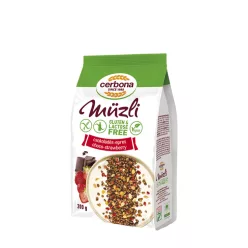 Cerbona Gluténmentes Csokoládés-Epres Müzli 200 g