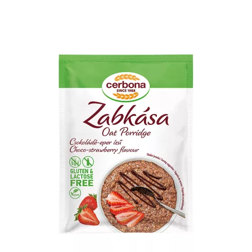 Cerbona Csokoládé-Eper Ízű Gluténmentes Zabkása 50 g