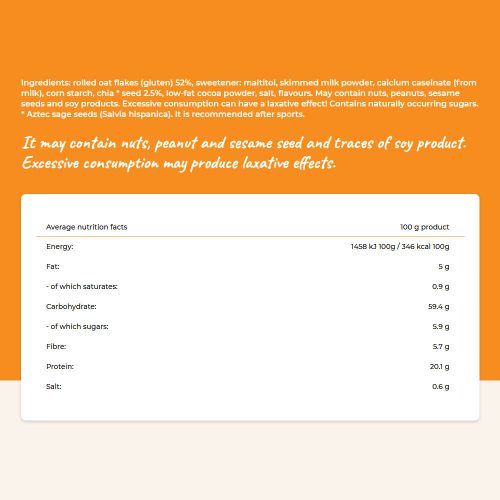 Cerbona Sós Karamell Ízű Protein Zabkása 60 g