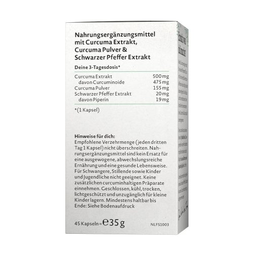Nature Love Kurkuma Kivonat 45 Kapszula