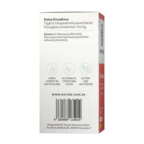 Nature Love D-Mannóz (D-Mannose) 600 mg 90 Kapszula