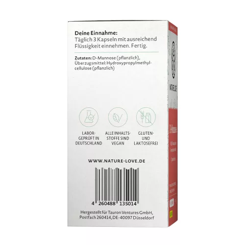 Nature Love D-Mannóz (D-Mannose) 600 mg 90 Kapszula