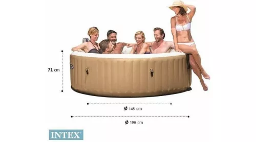 Intex Masszázsmedence,  4 személyes Mobil Jacuzzi PureSpa Sahara INTEX 28426 