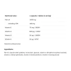 Allnutrition Adek + Omega 3 Strong 90 Kapszula