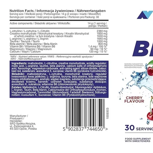 Allnutrition Big Pump Pre - Workout 420 g
