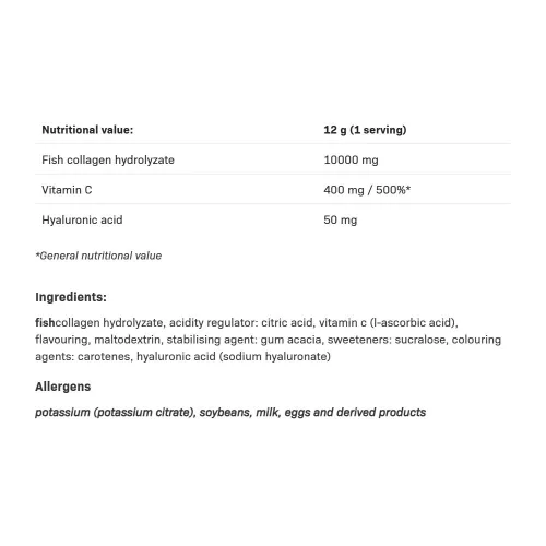 Allnutrition Kollagén 10 000 mg 480 g