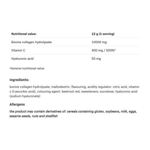 Allnutrition Kollagén 10 000 mg 480 g