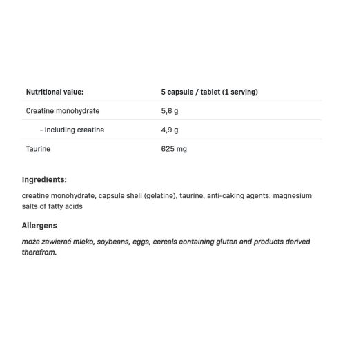 Allnutrition Kreatin Monohidrát XtraCaps 360 Kapszula