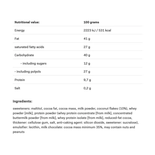 Allnutrition Fitking Delicious Kókusszal 100 g
