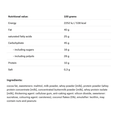 Allnutrition Fitking Delicious Kókusszal 100 g