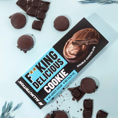 Allnutrition Fitking Cookie Dupla Csokoládés Keksz 128 g