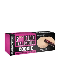   Allnutrition Fitking Cookie Mogyoróvajas Málnalekváros Keksz 128 g